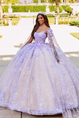 Princesa by Ariana Vara Style #PR30158 #9 Lilac/Champagne thumbnail